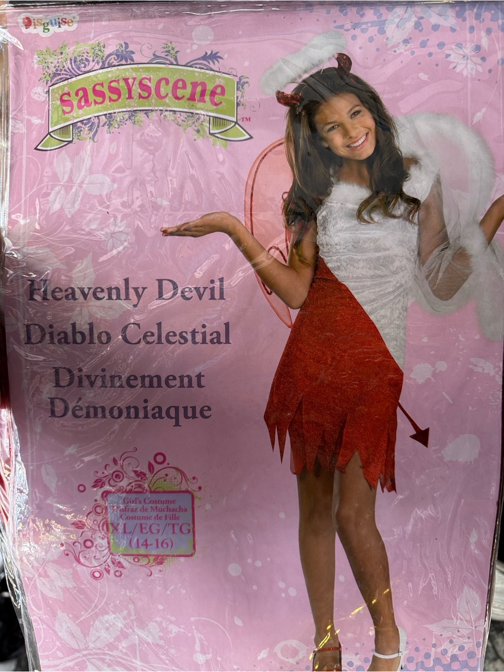 Red and White Fairy Costume for Kids XL 14-16